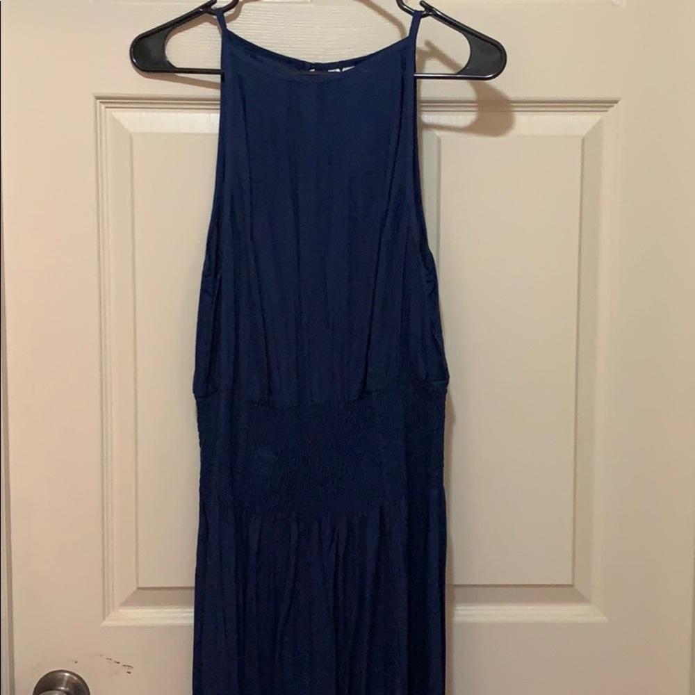 NWT ROXY Navy blue long dress.  Size Medium - Picture 2 of 5